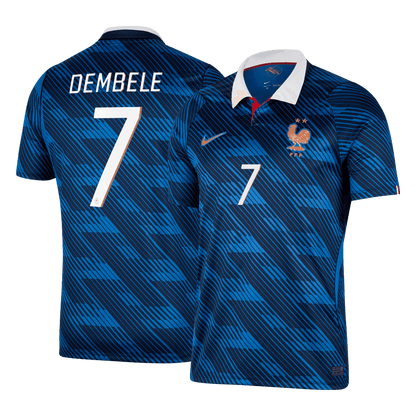 DEMBELE #7 Heren France Thuis Voetbalshirt WK Voetbal 2026 - voorkant
