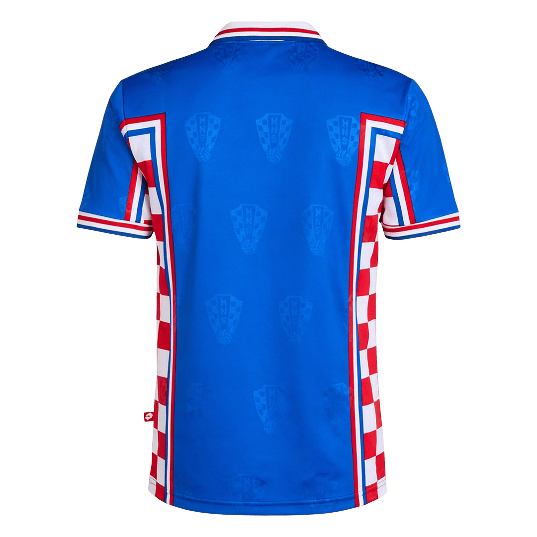 Retro Croatia Uit Voetbalshirt 1998