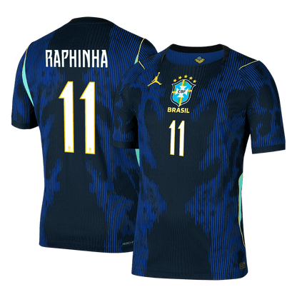RAPHINHA #11 Brazil Uit Spelersversie Voetbalshirt WK Voetbal 2026 - Slim Fit
