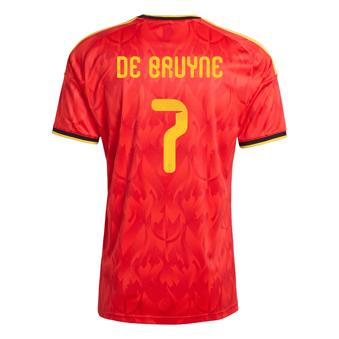 DE BRUYNE #7 Heren Belgium Thuis Voetbalshirt 2026