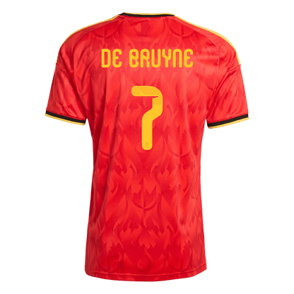 DE BRUYNE #7 Heren Belgium Thuis Voetbalshirt 2026