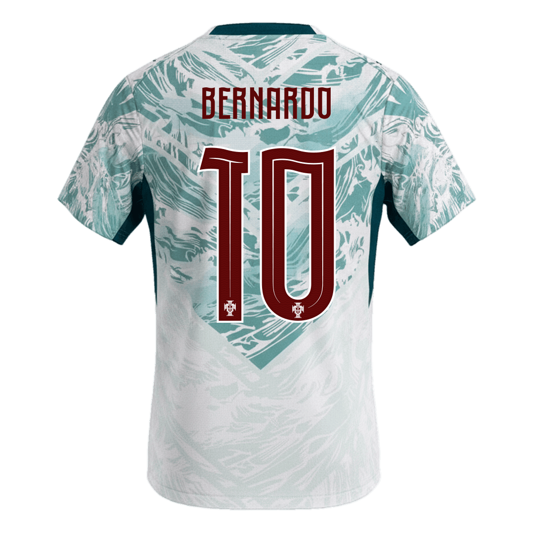 BERNARDO #10 Heren Portugal Uit Voetbalshirt WK Voetbal 2026