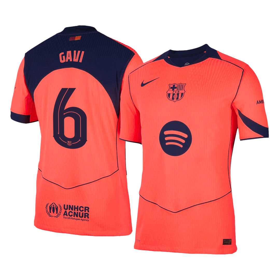GAVI #6 Barcelona Derde Spelersversie Voetbalshirt 2025/26 - Slim Fit