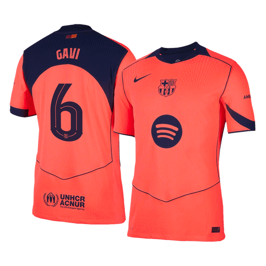 GAVI #6 Barcelona Derde Spelersversie Voetbalshirt 2025/26 - Slim Fit