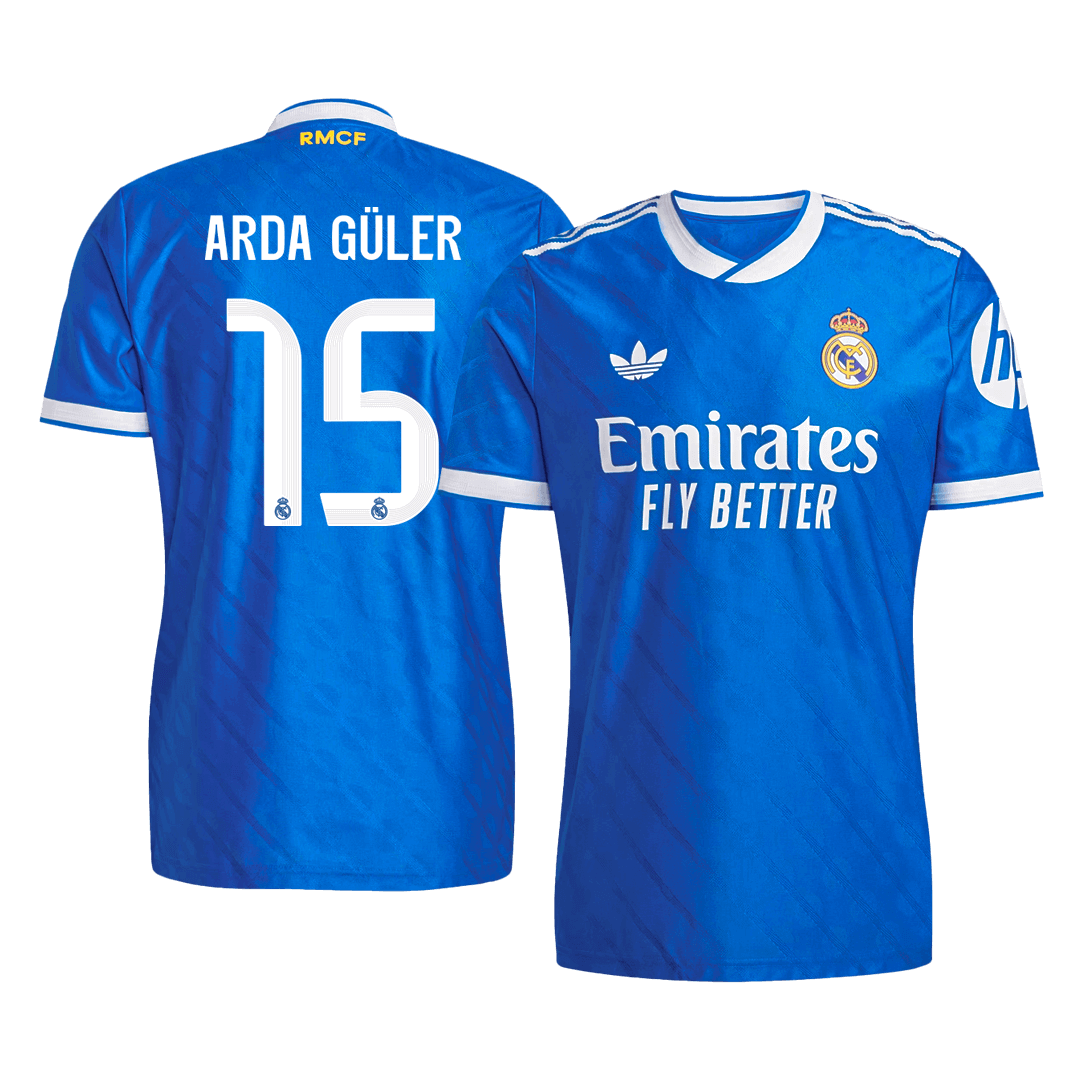 ARDA GÜLER #15 Real Madrid Derde Spelersversie Voetbalshirt 2025/26 - Slim Fit