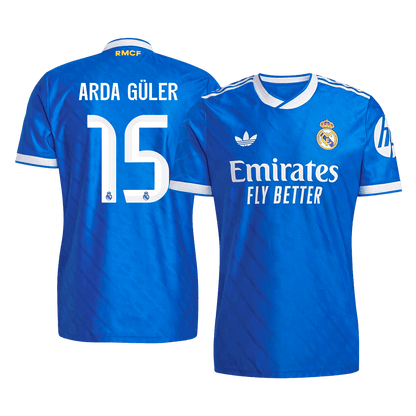 ARDA GÜLER #15 Real Madrid Derde Spelersversie Voetbalshirt 2025/26 - Slim Fit