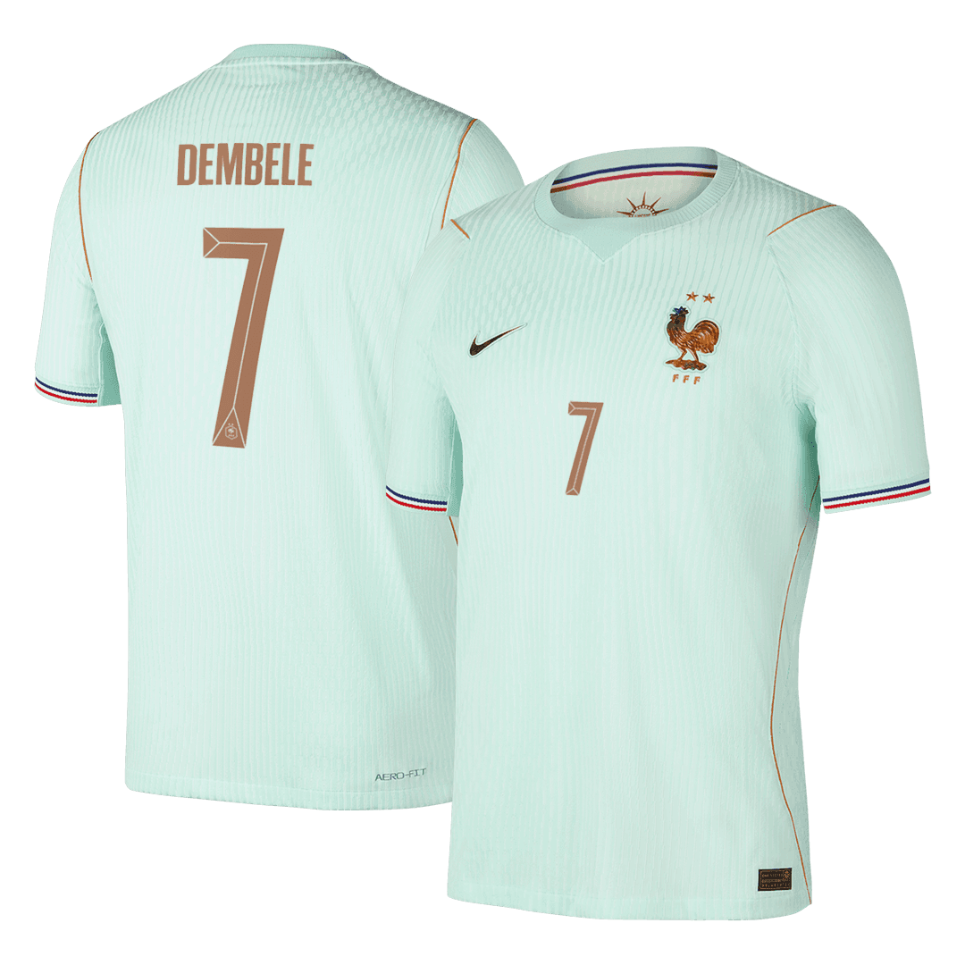 DEMBELE #7 France Uit Spelersversie Voetbalshirt WK Voetbal 2026 - Slim Fit - voorkant