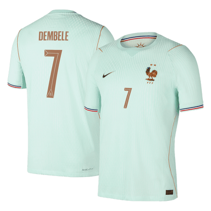 DEMBELE #7 France Uit Spelersversie Voetbalshirt WK Voetbal 2026 - Slim Fit - voorkant