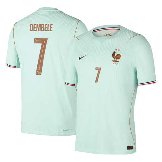 DEMBELE #7 France Uit Spelersversie Voetbalshirt WK Voetbal 2026 - Slim Fit - voorkant