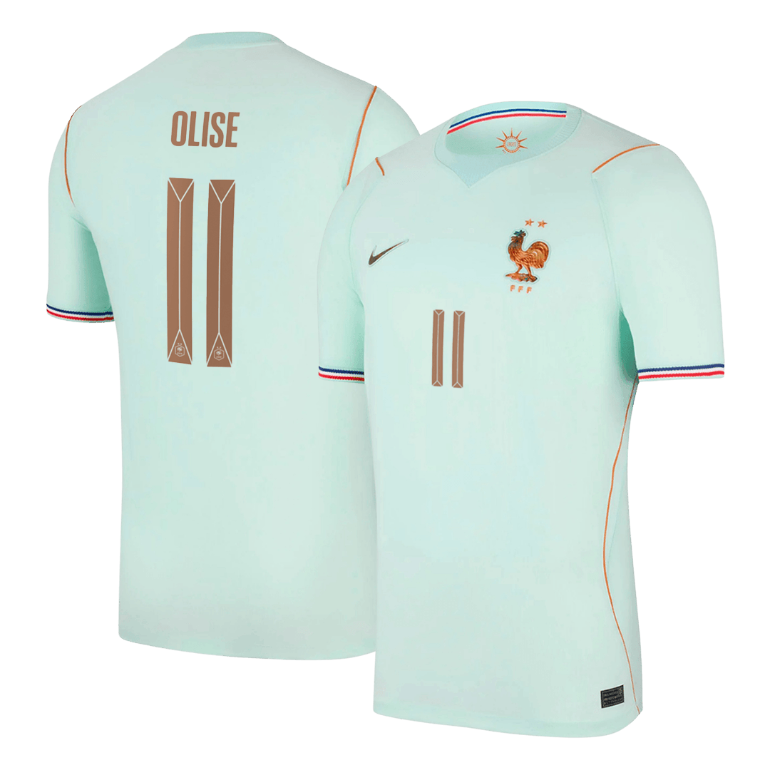 OLISE #11 Heren France Uit Voetbalshirt WK Voetbal 2026 - voorkant
