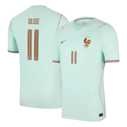 OLISE #11 Heren France Uit Voetbalshirt WK Voetbal 2026 - voorkant