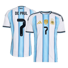 DE PAUL #7 Argentina Thuis Spelersversie Voetbalshirt WK Voetbal 2026 - Slim Fit