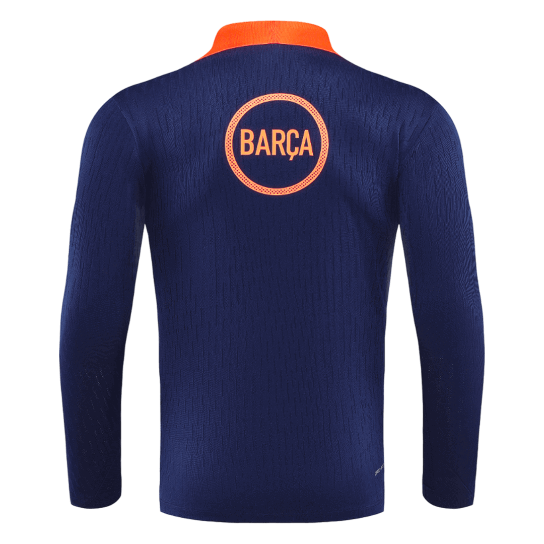 Barcelona Joggingpak met rit Set(top+broek) 2025/26 Black&Orange