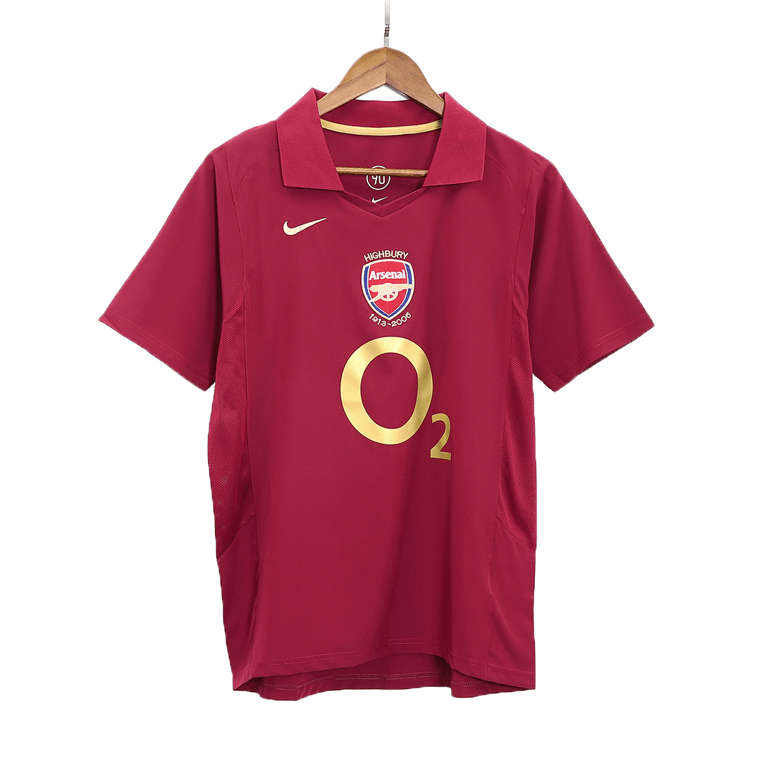 Retro Arsenal Thuis Voetbalshirt 2005/06 - voorkant
