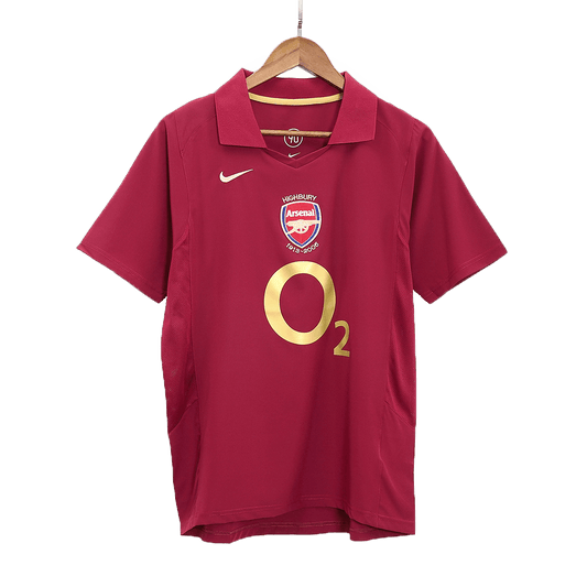 Retro Arsenal Thuis Voetbalshirt 2005/06 - voorkant