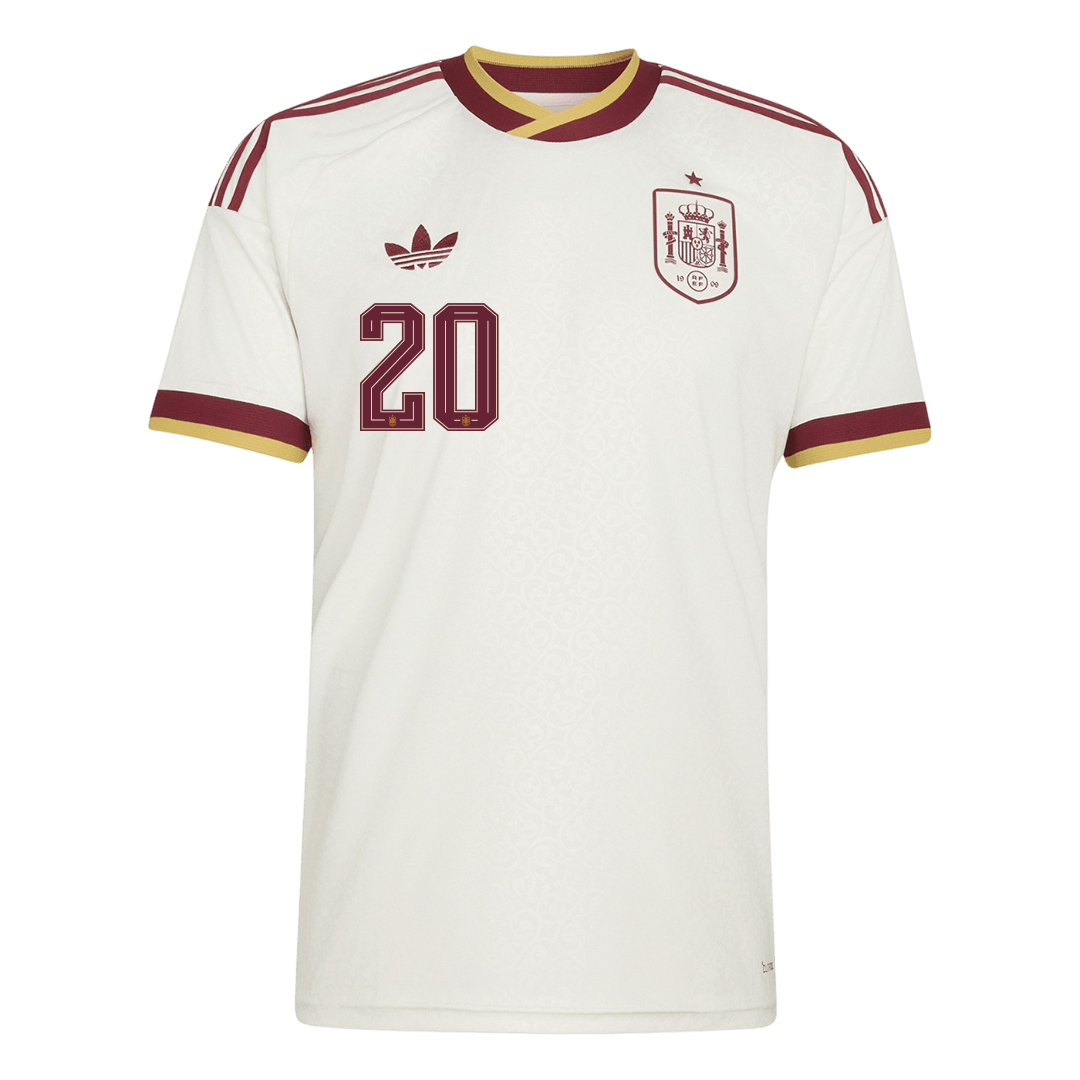 PEDRI #20 Heren Spain Uit Voetbalshirt WK Voetbal 2026