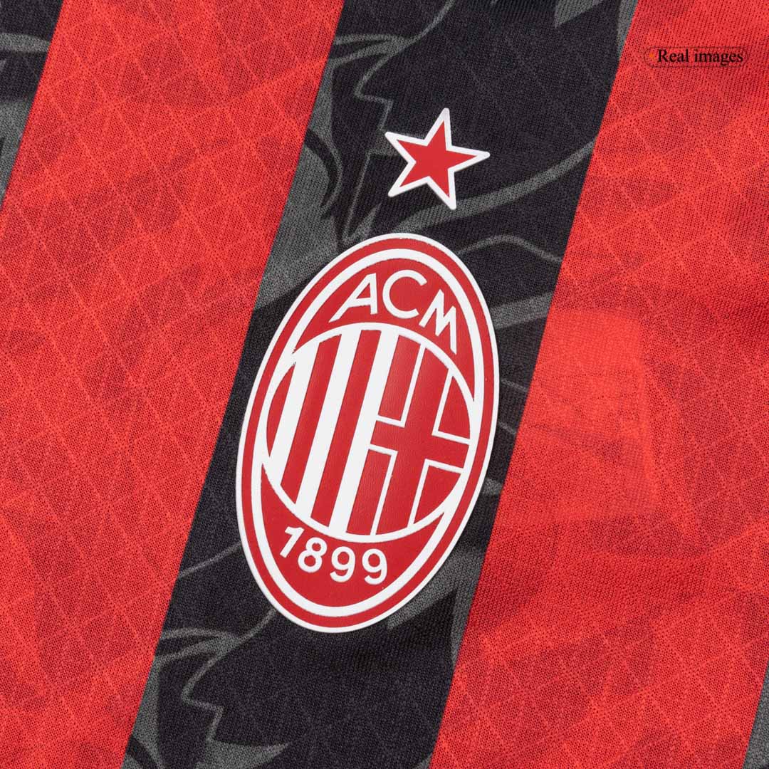 AC Milan Thuis Spelersversie Voetbalshirt 2025/26 - Slim Fit