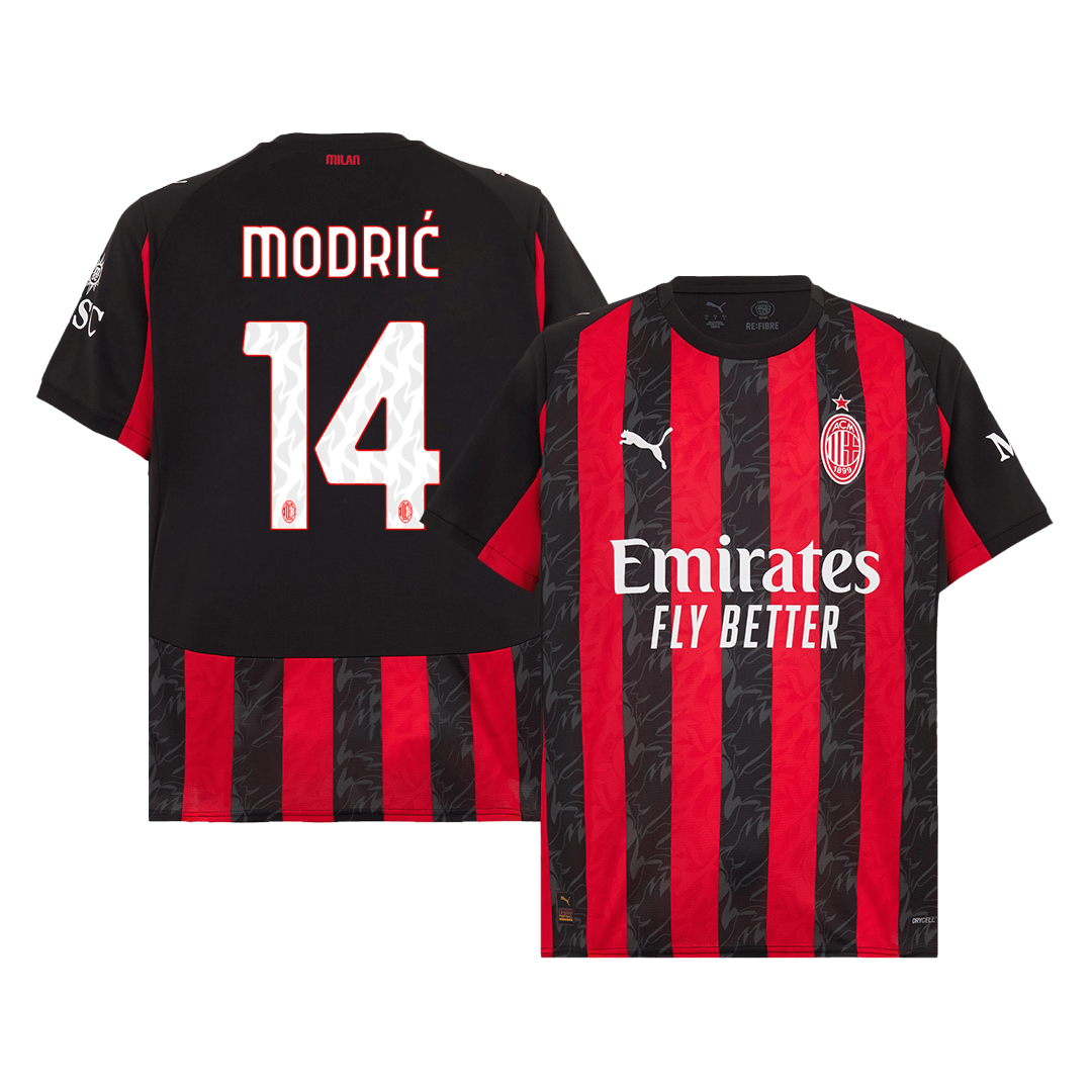 MODRIĆ #14 Heren AC Milan Thuis Voetbalshirt 2025/26 [PREMIUM]