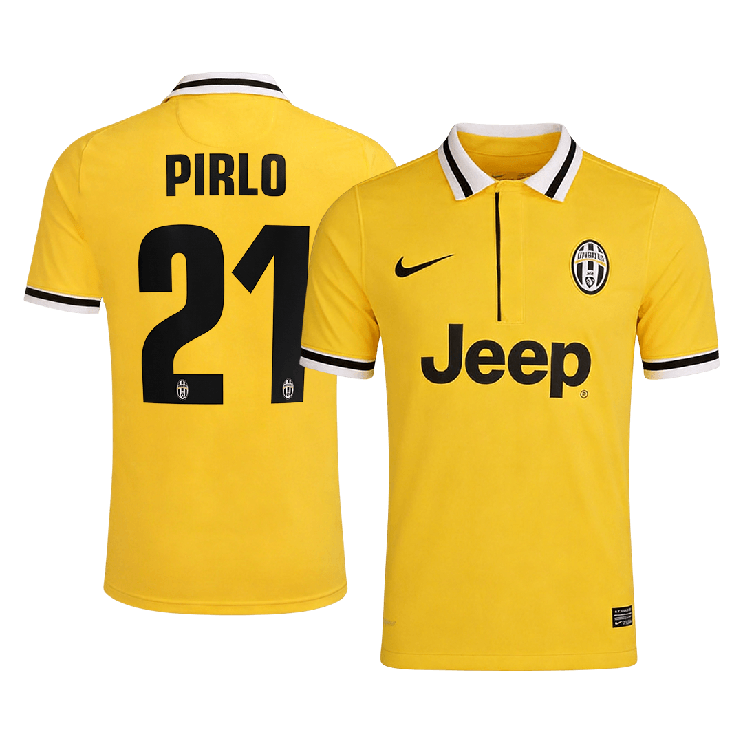 PIRLO #21 Retro Juventus Uit Voetbalshirt 2013/14 - voorkant