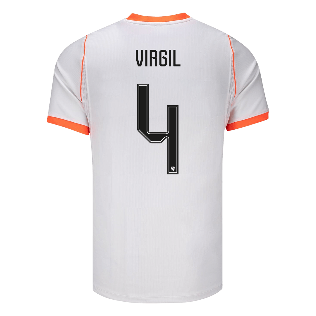 VIRGIL #4 Heren Netherlands Uit Voetbalshirt WK Voetbal 2026