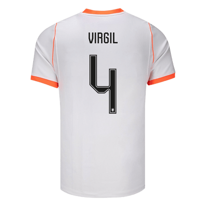 VIRGIL #4 Heren Netherlands Uit Voetbalshirt WK Voetbal 2026