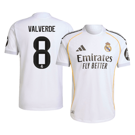 Maillot de football domicile VALVERDE #8 Real Madrid 2025/26 - Coupe slim
