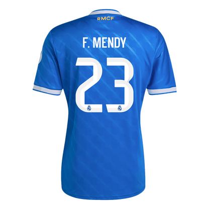 F. MENDY #23 Heren Real Madrid Derde Voetbalshirt 2025/26