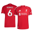 Maillot de football KERKEZ #6 Liverpool Domicile Version Joueur 2025/26 - Coupe Slim