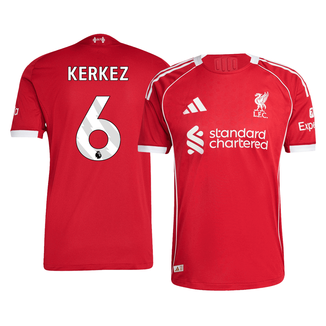 KERKEZ #6 Liverpool Thuis Spelersversie Voetbalshirt 2025/26 - Slim Fit