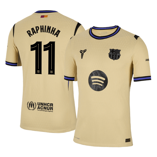 RAPHINHA #11 Barcelona Uit Spelersversie Voetbalshirt 2025/26 - Slim Fit