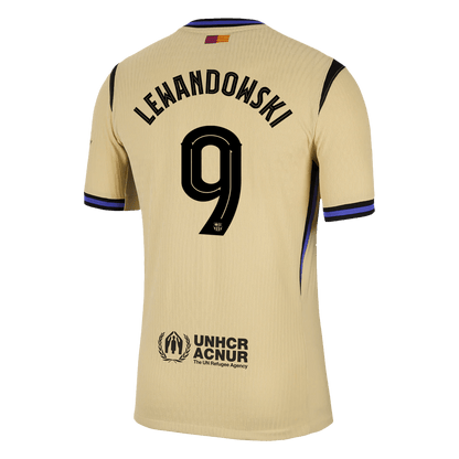 LEWANDOWSKI #9 Barcelona Uit Spelersversie Voetbalshirt 2025/26 - Slim Fit