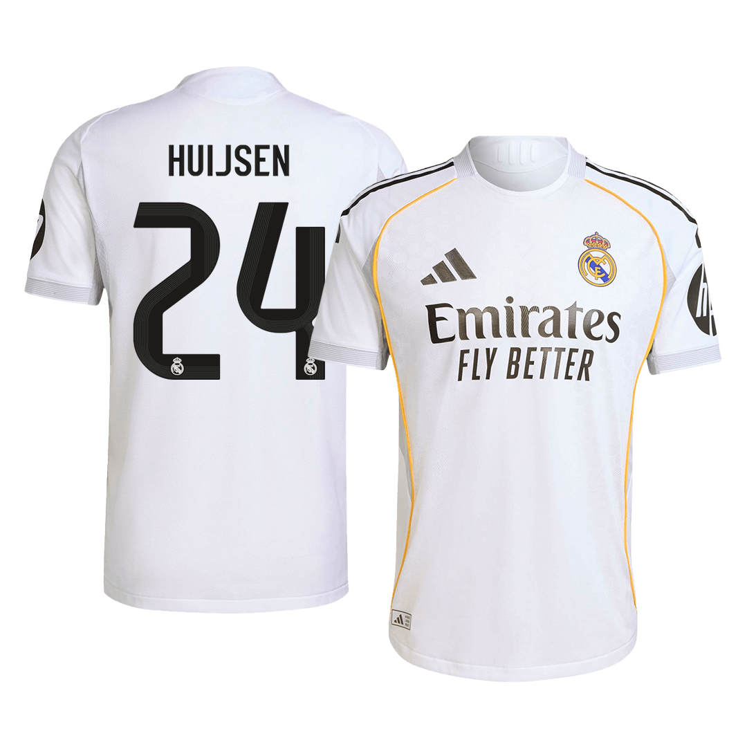 HUIJSEN #24 Real Madrid Thuis Spelersversie Voetbalshirt 2025/26 - Slim Fit