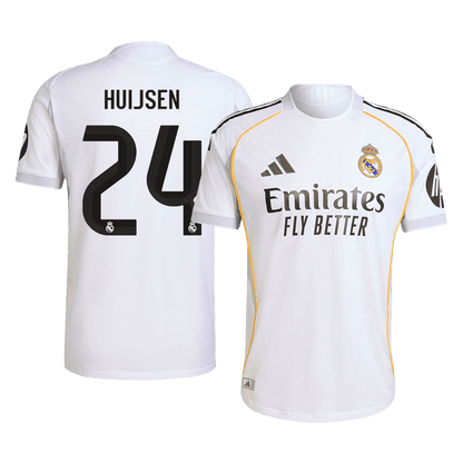 HUIJSEN #24 Real Madrid Thuis Spelersversie Voetbalshirt 2025/26 - Slim Fit