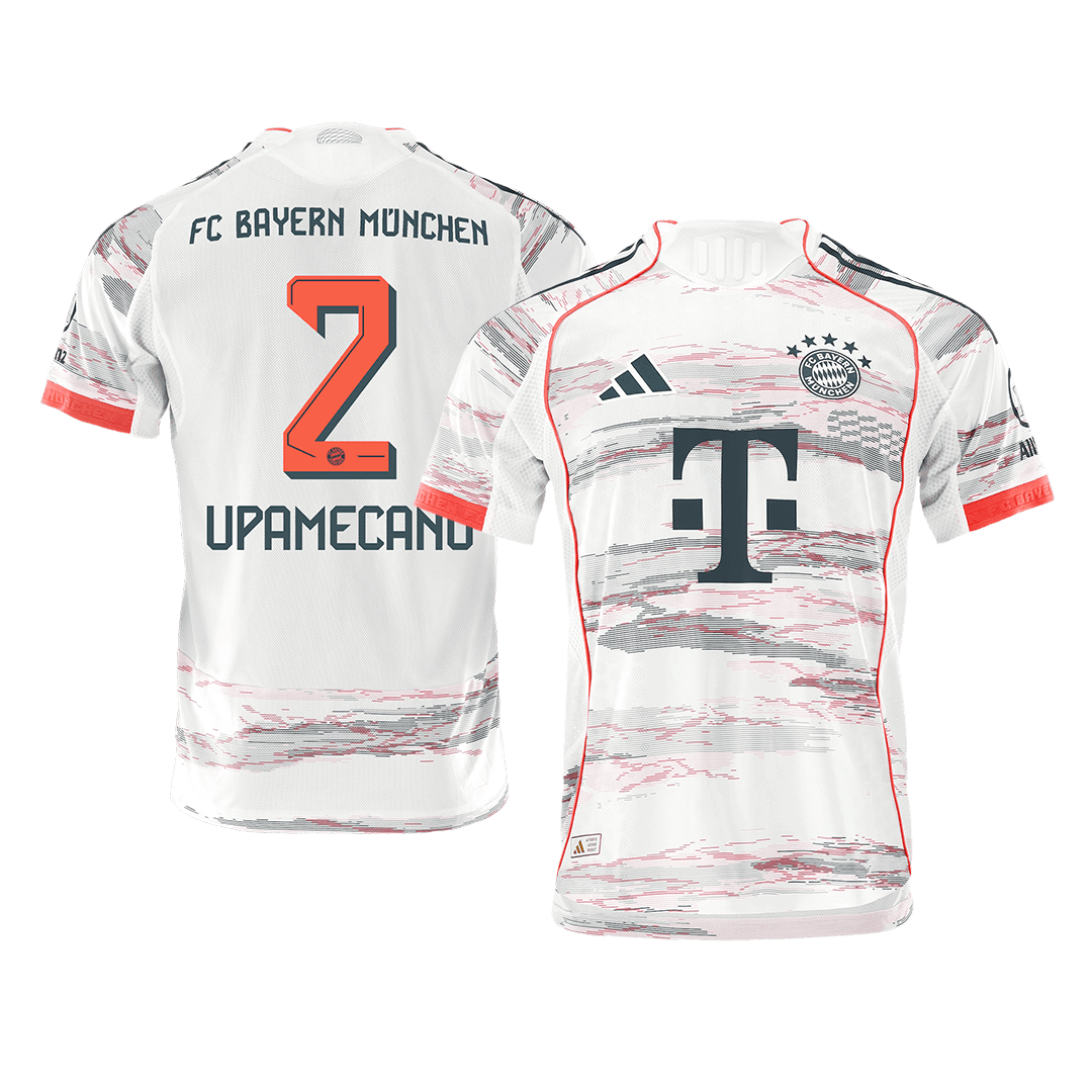 UPAMECANO #2 Bayern Munich Uit Spelersversie Voetbalshirt 2025/26 - Slim Fit