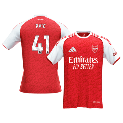 RICE #41 Heren Arsenal Thuis Voetbalshirt 2025/26 [PREMIUM] - voorkant