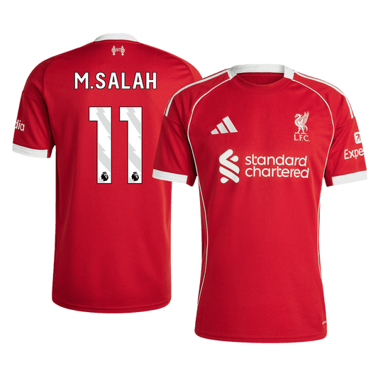 M.SALAH #11 Heren Liverpool Thuis Voetbalshirt 2025/26