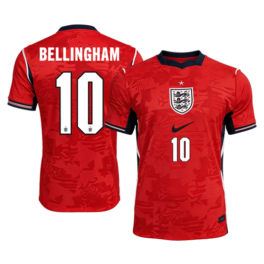 BELLINGHAM #10 England Uit Spelersversie Voetbalshirt WK Voetbal 2026 - Slim Fit - voorkant