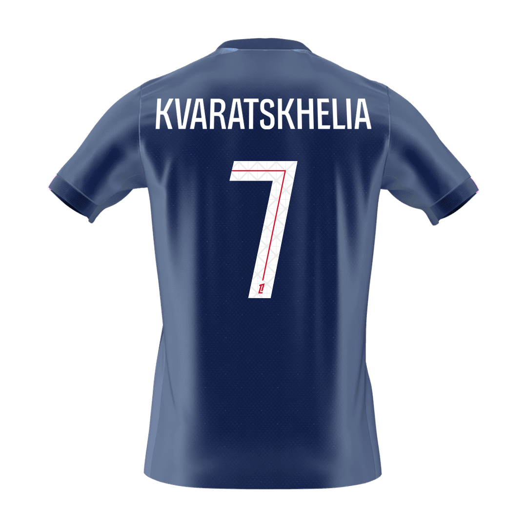 KVARATSKHELIA #7 Heren PSG Thuis Voetbalshirt 2025/26 [PREMIUM]