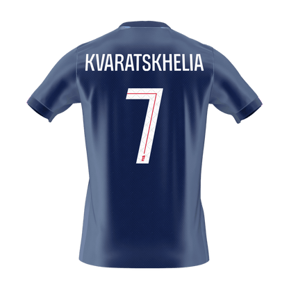 KVARATSKHELIA #7 Heren PSG Thuis Voetbalshirt 2025/26 [PREMIUM]