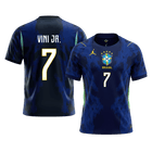 VINI JR. #7 Heren Brazil Uit Voetbalshirt WK Voetbal 2026