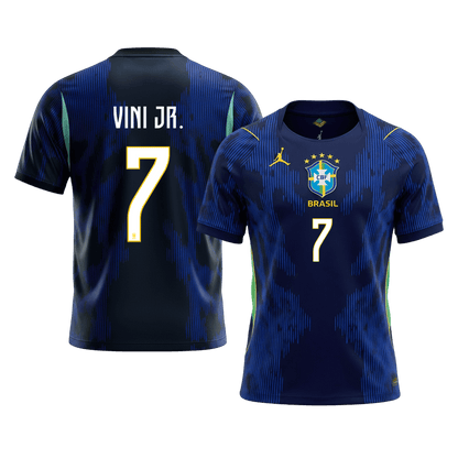 VINI JR. #7 Heren Brazil Uit Voetbalshirt WK Voetbal 2026 - voorkant
