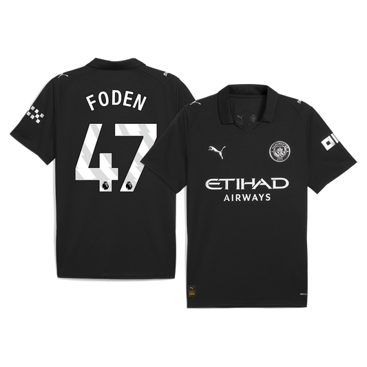 FODEN #47 Heren Manchester City Uit Voetbalshirt 2025/26