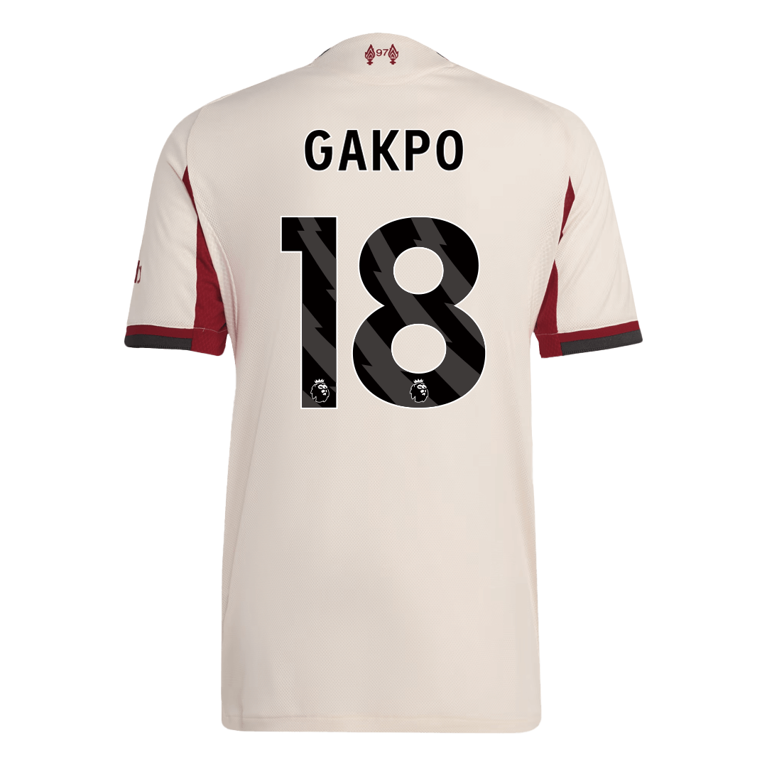 GAKPO #18 Liverpool Uit Spelersversie Voetbalshirt 2025/26 - Slim Fit