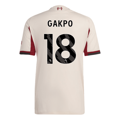 GAKPO #18 Liverpool Uit Spelersversie Voetbalshirt 2025/26 - Slim Fit