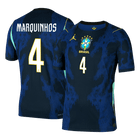 MARQUINHOS #4 Brazil Uit Spelersversie Voetbalshirt WK Voetbal 2026 - Slim Fit