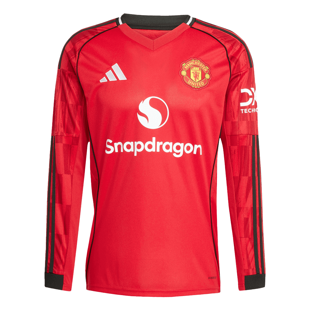 Heren Manchester United Thuis Lange Mouwen Voetbalshirt 2025/26