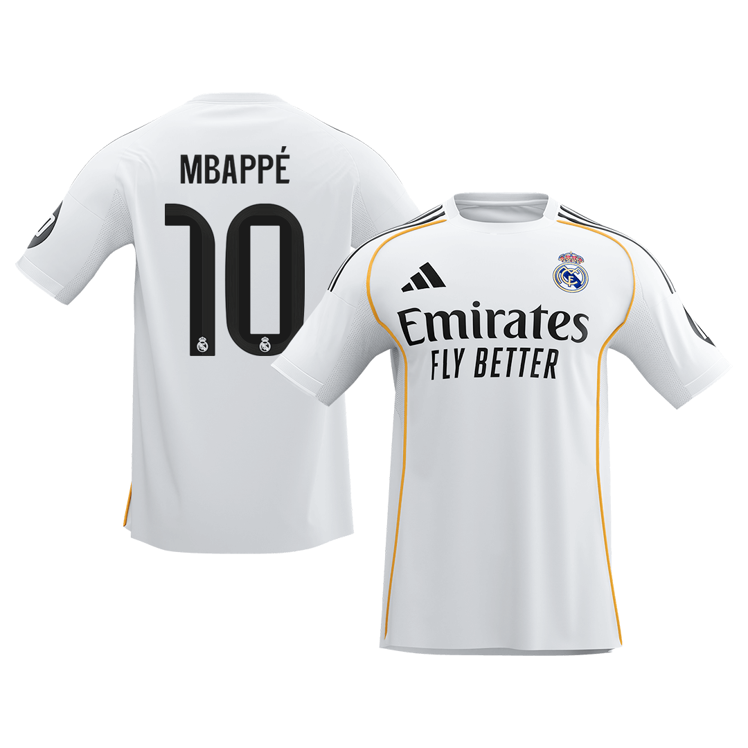 MBAPPé #10 Heren Real Madrid Thuis Voetbalshirt 2025/26 [PREMIUM]