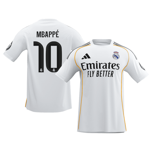 MBAPPé #10 Heren Real Madrid Thuis Voetbalshirt 2025/26 [PREMIUM]