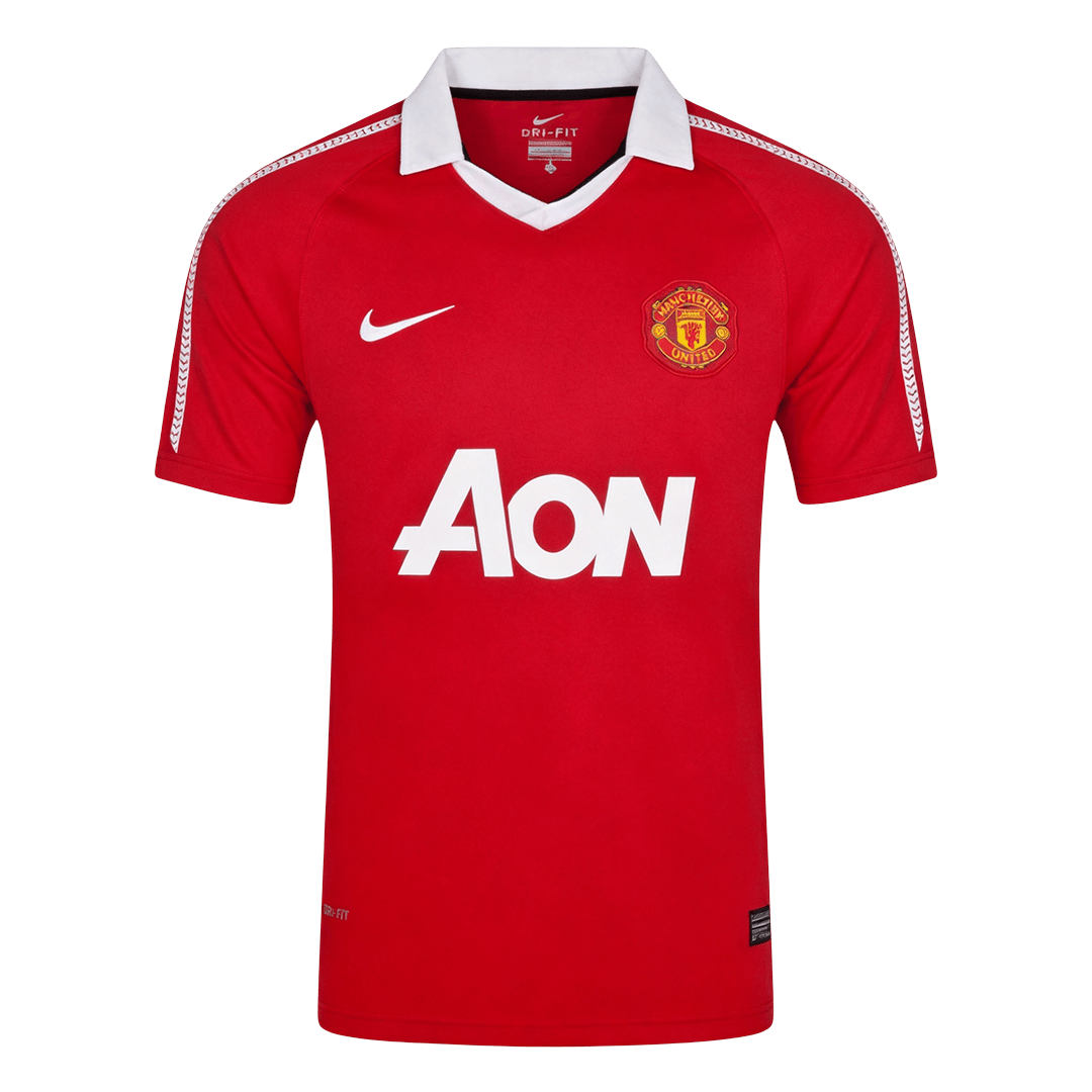 Retro Manchester United Thuis Voetbalshirt 2010/11 - voorkant