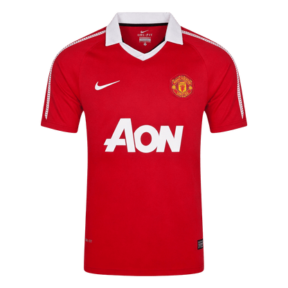 Retro Manchester United Thuis Voetbalshirt 2010/11 - voorkant